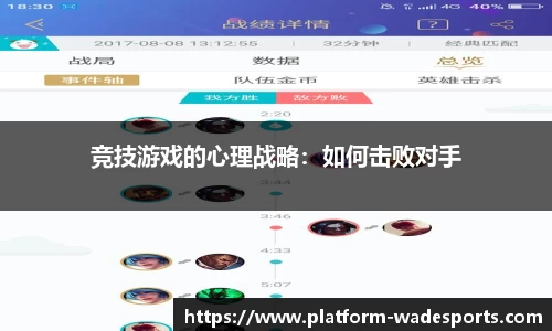 竞技游戏的心理战略：如何击败对手